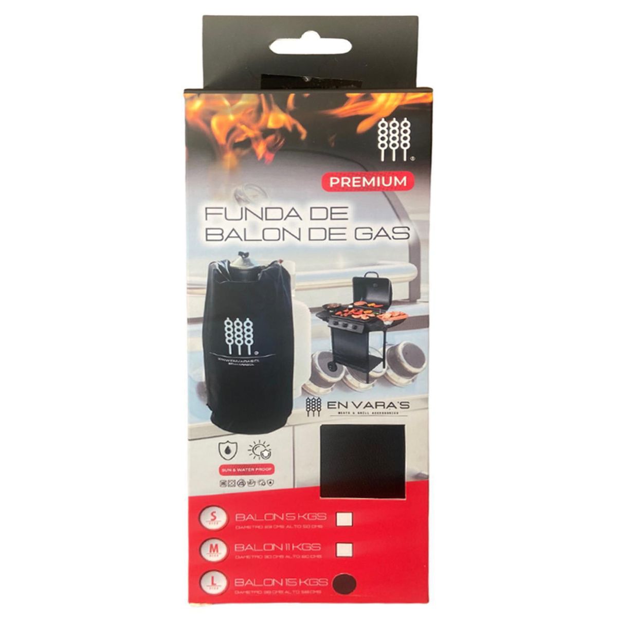 EN VARA'S MEATS & GRILL - Funda balón gas 15kg
