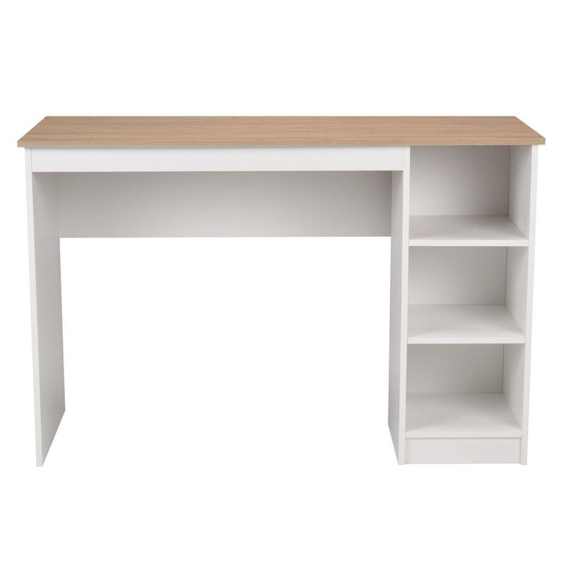 CIC - Escritorio 2 repisas 123x53x80 cm  blanco- olmo alpino