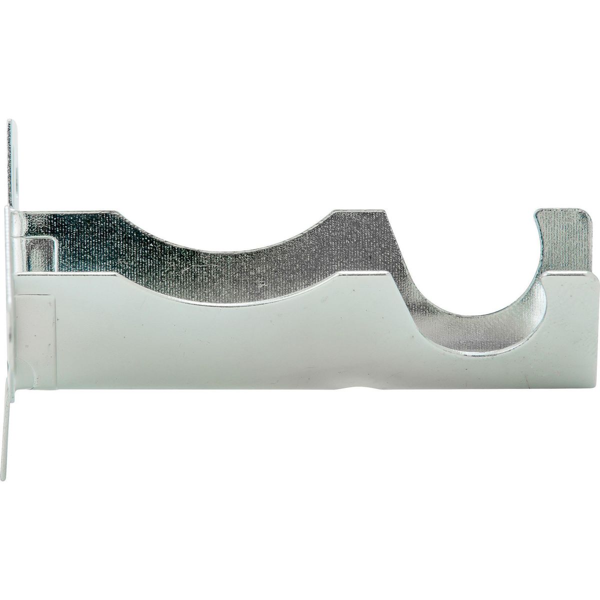 METALHSA - Set de soportes para barra de cortina 16 mm 2 unidades plateado