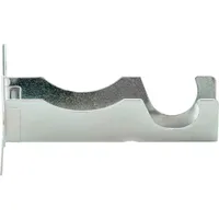 Set De Soportes Para Barra De Cortina 16 Mm 2 Unidades Plateado