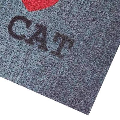 Imagen 2 del producto Limpiapies Comfort Pets Corazón Gato 60x40 cm Polipropileno Gris