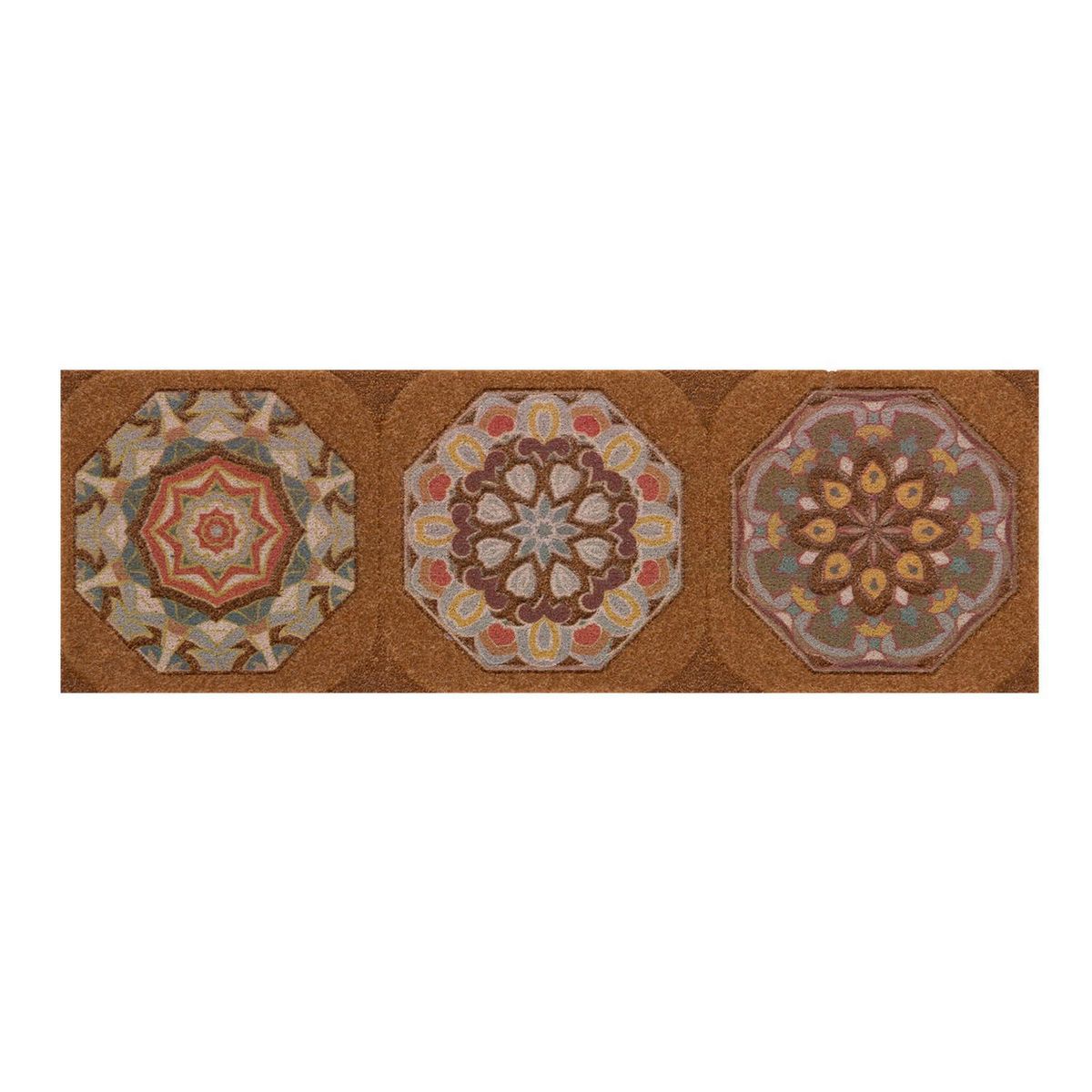 DIB - Limpiapiés Coco Look Mandala 25x75 cm Polipropileno Café