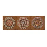 Limpiapies Coco Look Mandala 25x75 cm Polipropileno Café