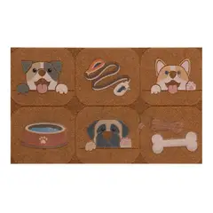 DIB - Limpiapiés coco look 45x75 cm perros