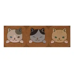 DIB - Limpiapiés coco look 25x75 cm gatos