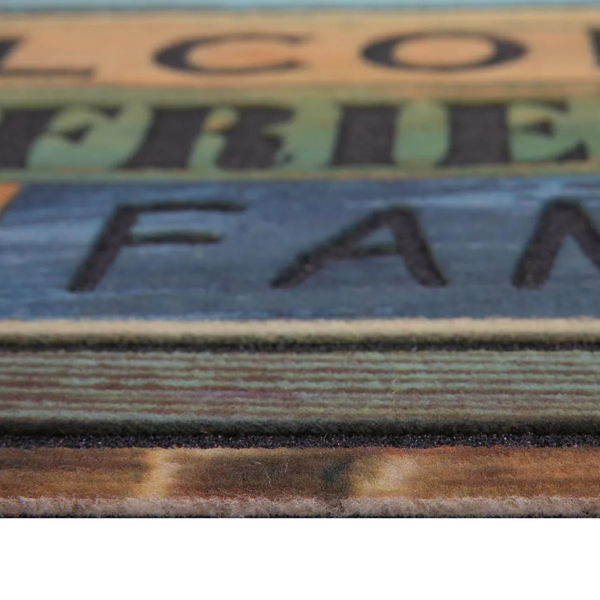 DIB - Limpiapiés Decorativo Design Friends 45x75 cm Polipropileno Café