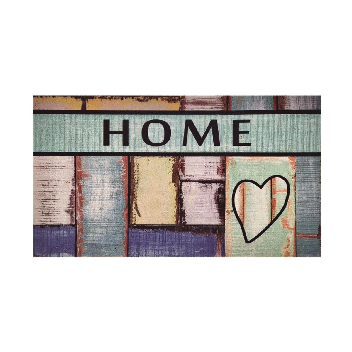 DIB - Limpiapiés Decorativo Design Corazon 45x75 cm Polipropileno Café