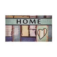 Limpiapies Decorativo Design Corazon 45x75 cm Polipropileno Café