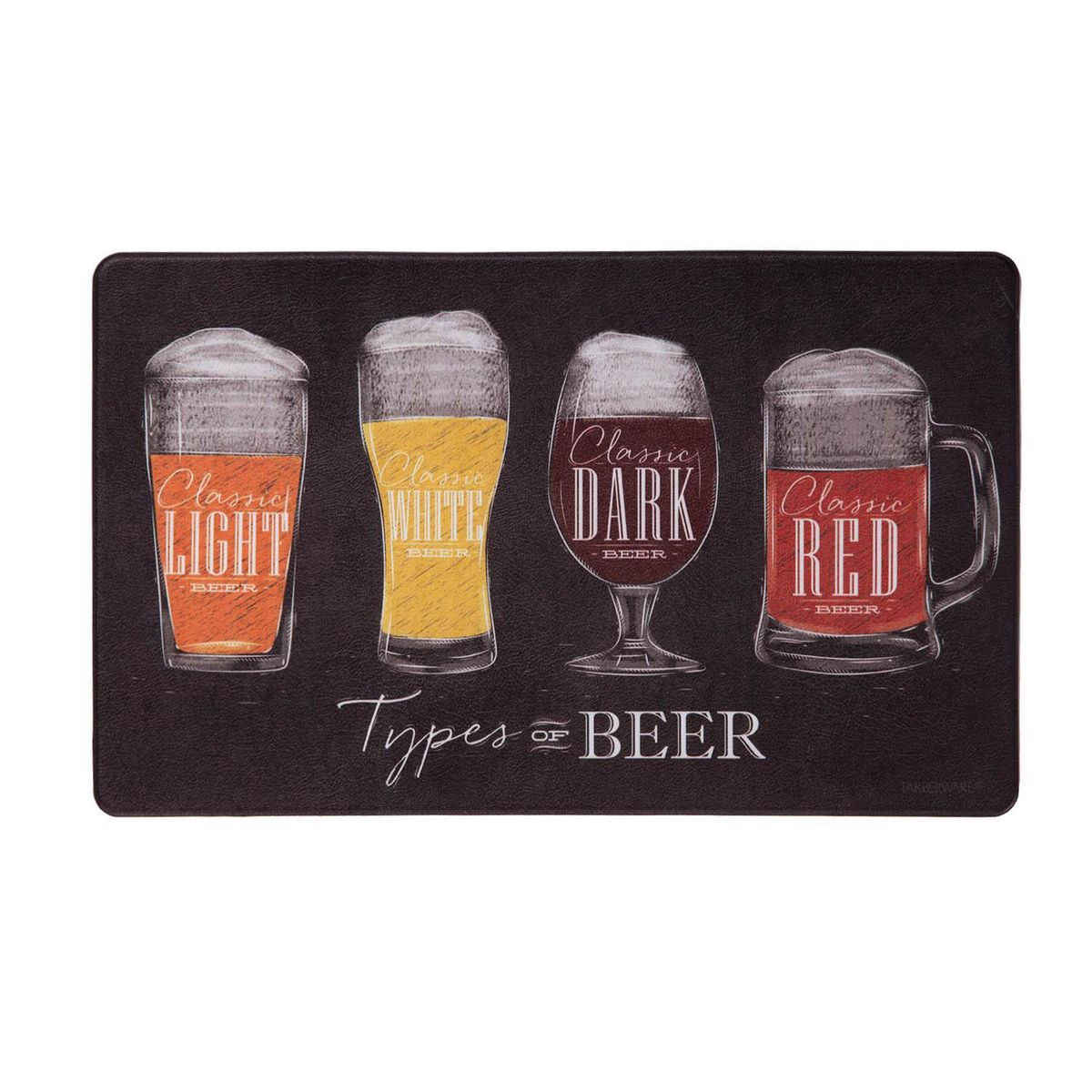 DIB - Limpiapiés Cocina Cerveza 45x75 cm Polipropileno Negro