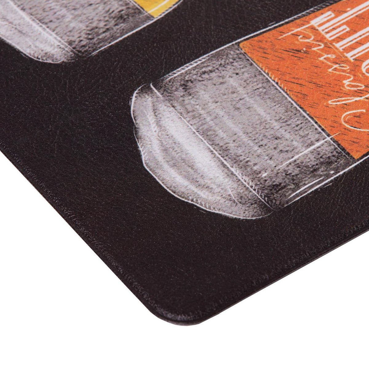 DIB - Limpiapiés Cocina Cerveza 45x75 cm Polipropileno Negro