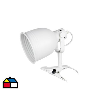 Lmpara de Pinza Porto 1 Luz E14 Blanca.
