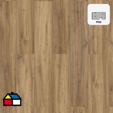 Piso laminado 8mm 1286x194x8 mm/ AC4, 4v (Isowaxx)