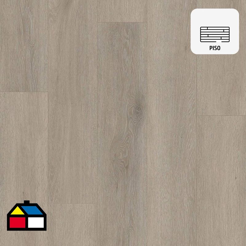 KLIPEN - Piso Vinilico SPC 1220x228x5.2/0.3mm + Bisel (manta acústica)