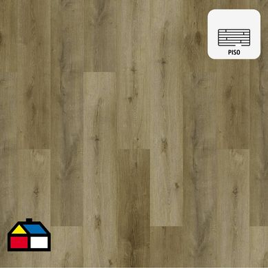 Piso Vinilico SPC 1220x228x5.2/0.3mm + Bisel  (manta acstica)