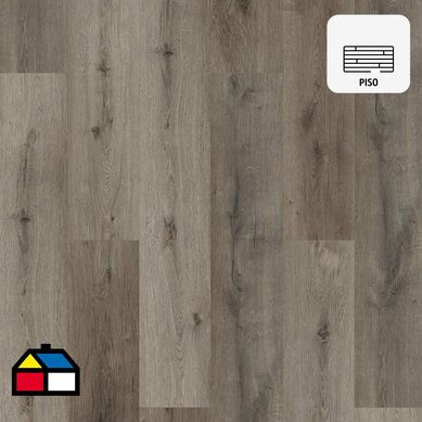 Piso Vinilico SPC 1220x228x5.2/0.3mm + Bisel (manta acstica)