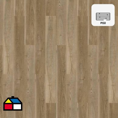 Piso Vinilico SPC 1220x180x5.2/0.3mm + Bisel (manta acstica IXPE)