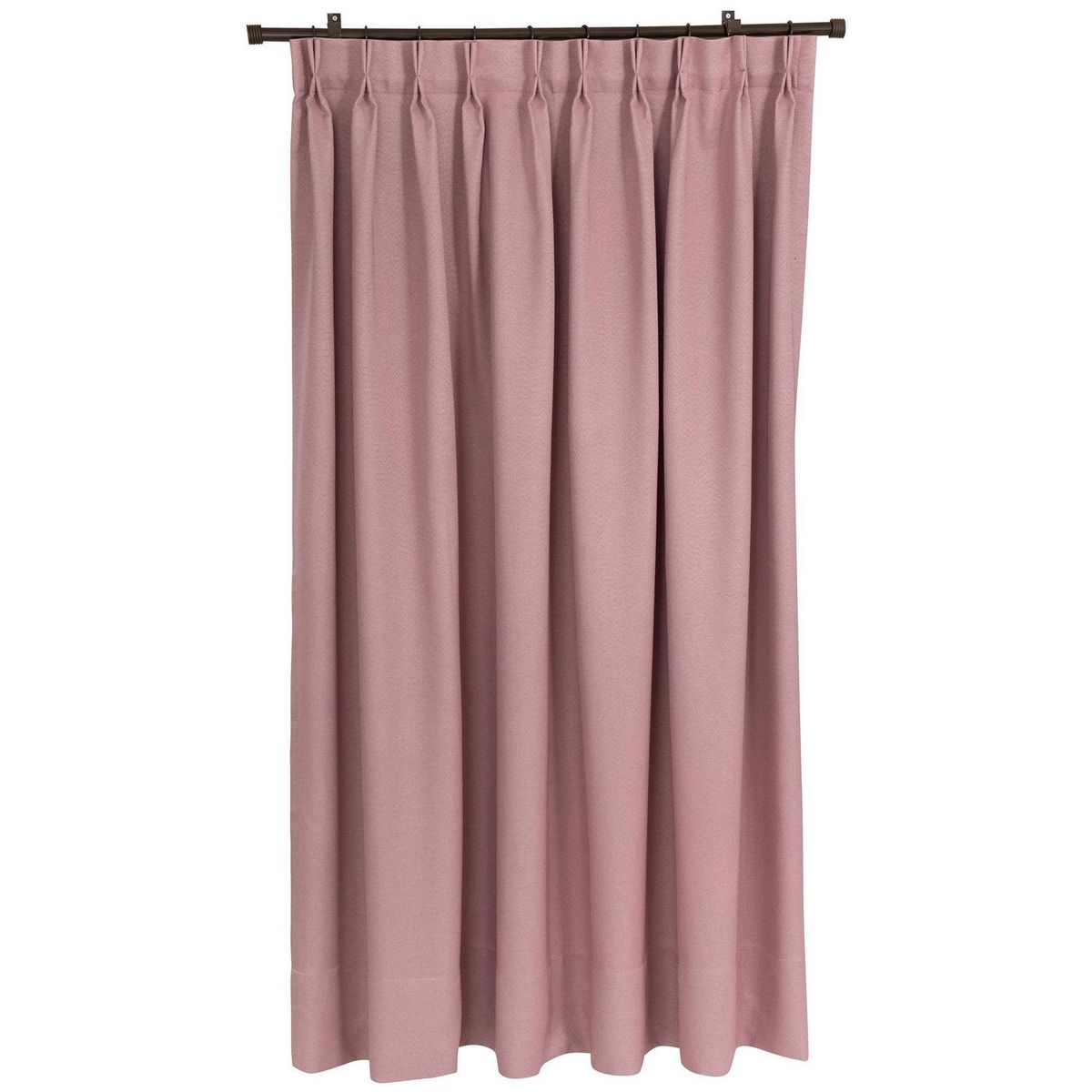 SERVICIOS HOGAR - Cortina de Tela Sunout Color SO Palo de Rosa  con 3 Pinzas. Con Instalación y Barra Incluida, Medida de Ventana Ancho entre 100 cm a 200 cm Alto 321 cm a 500
