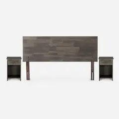ROSEN - Set Muebles 2 plazas Tabor Grafito