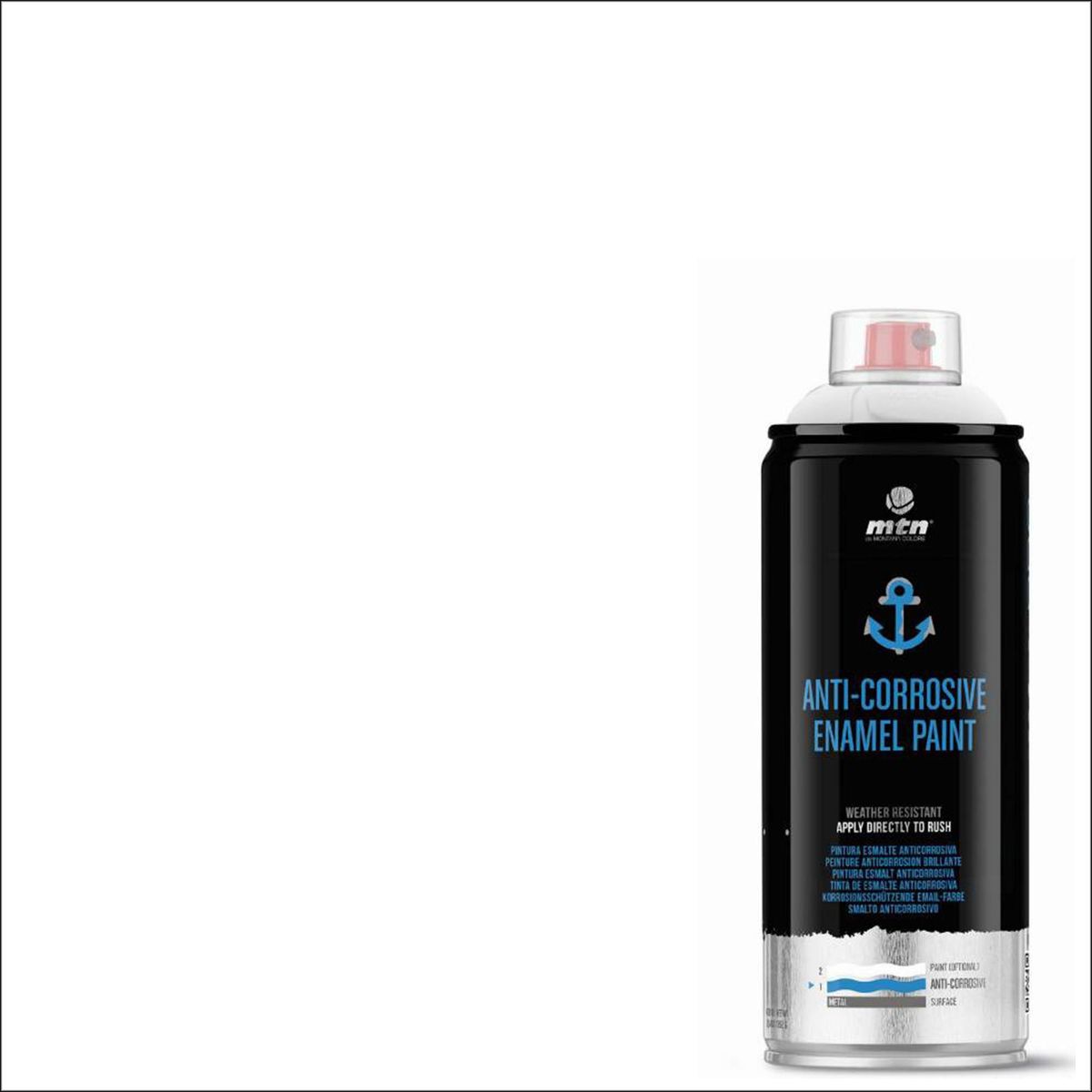 MONTANA COLORS - Pintura Anticorrosiva Spray 0.4 l blanco