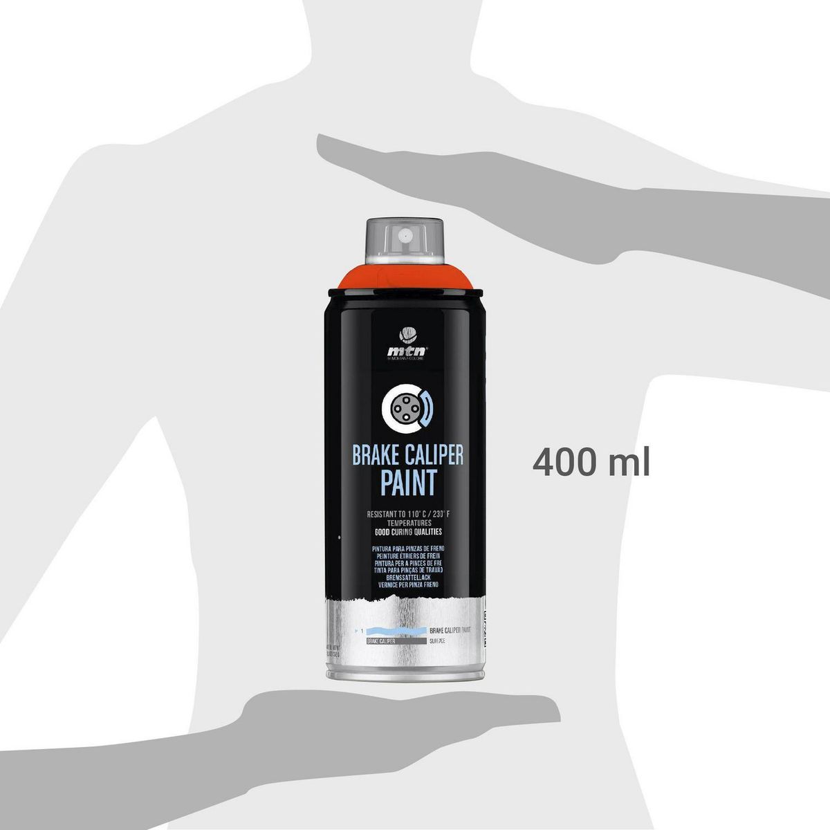 MONTANA COLORS - Pintura para Frenos Spray 0.4 l Rojo