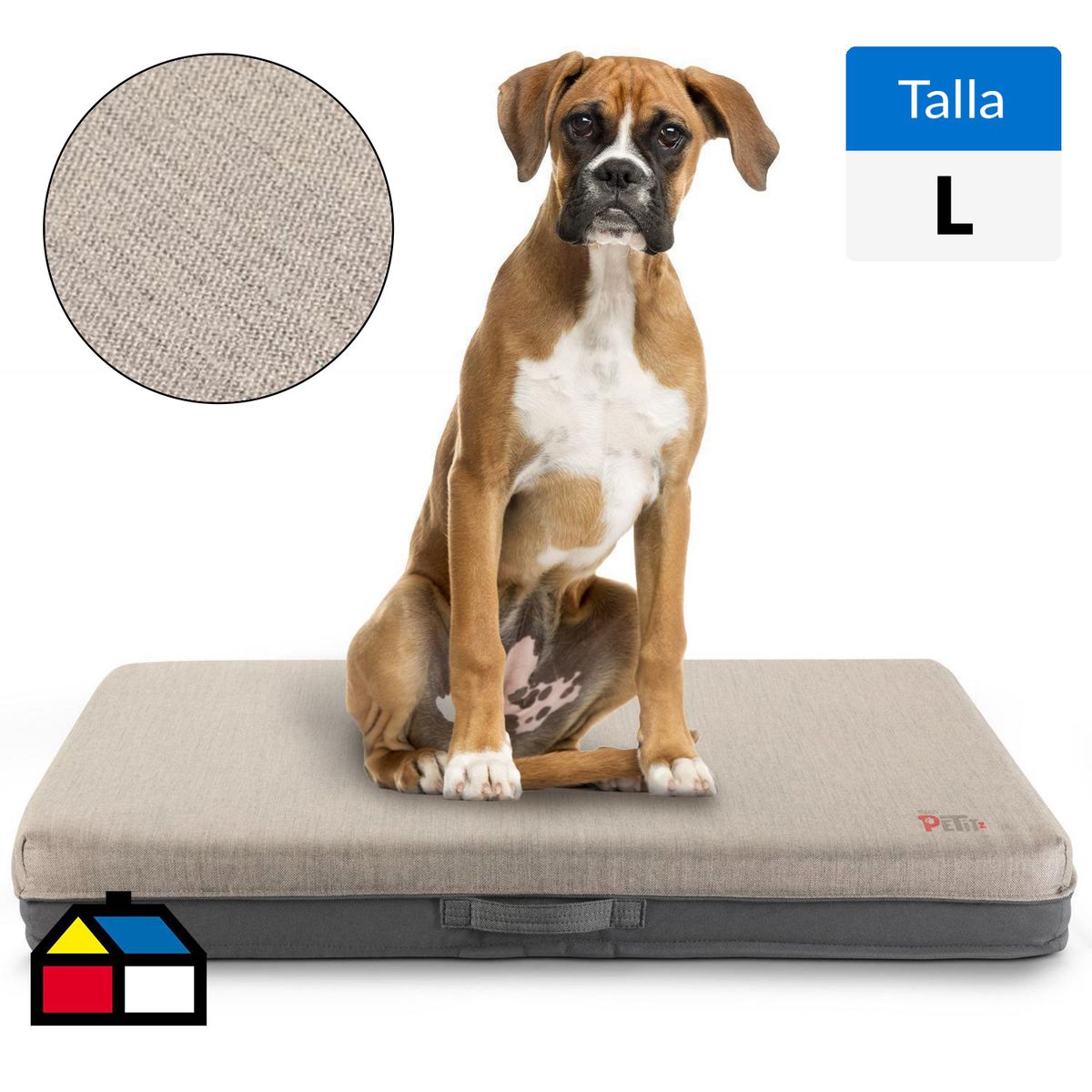 ROSEN - Cama Talla L para Perro 10x80x100 cm Taupe