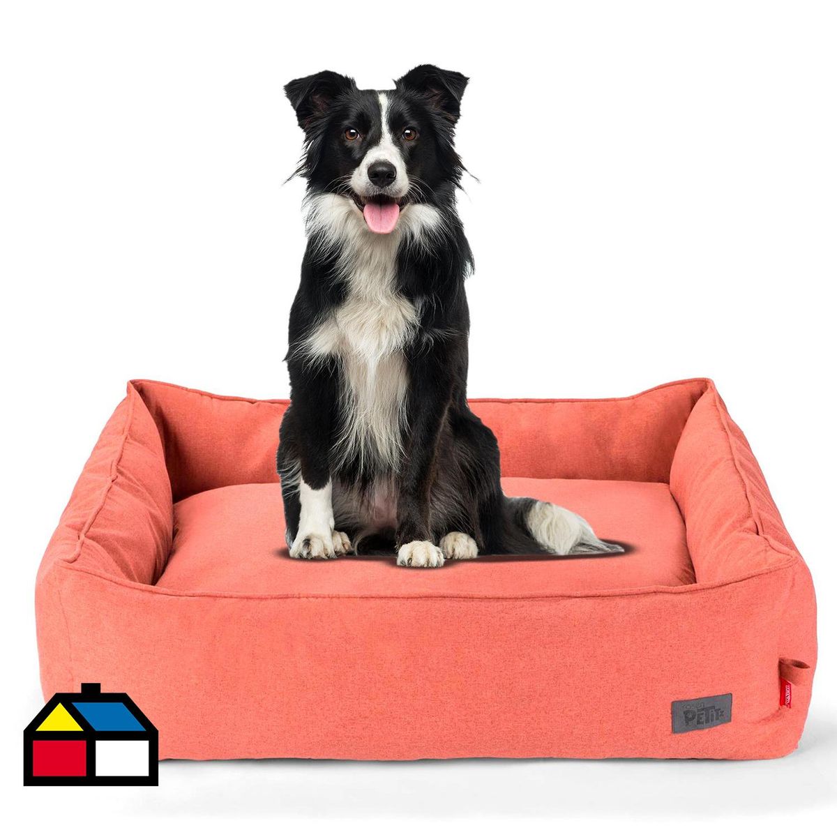ROSEN - Cama Talla L para Perro 26x80x95 cm Ladrillo