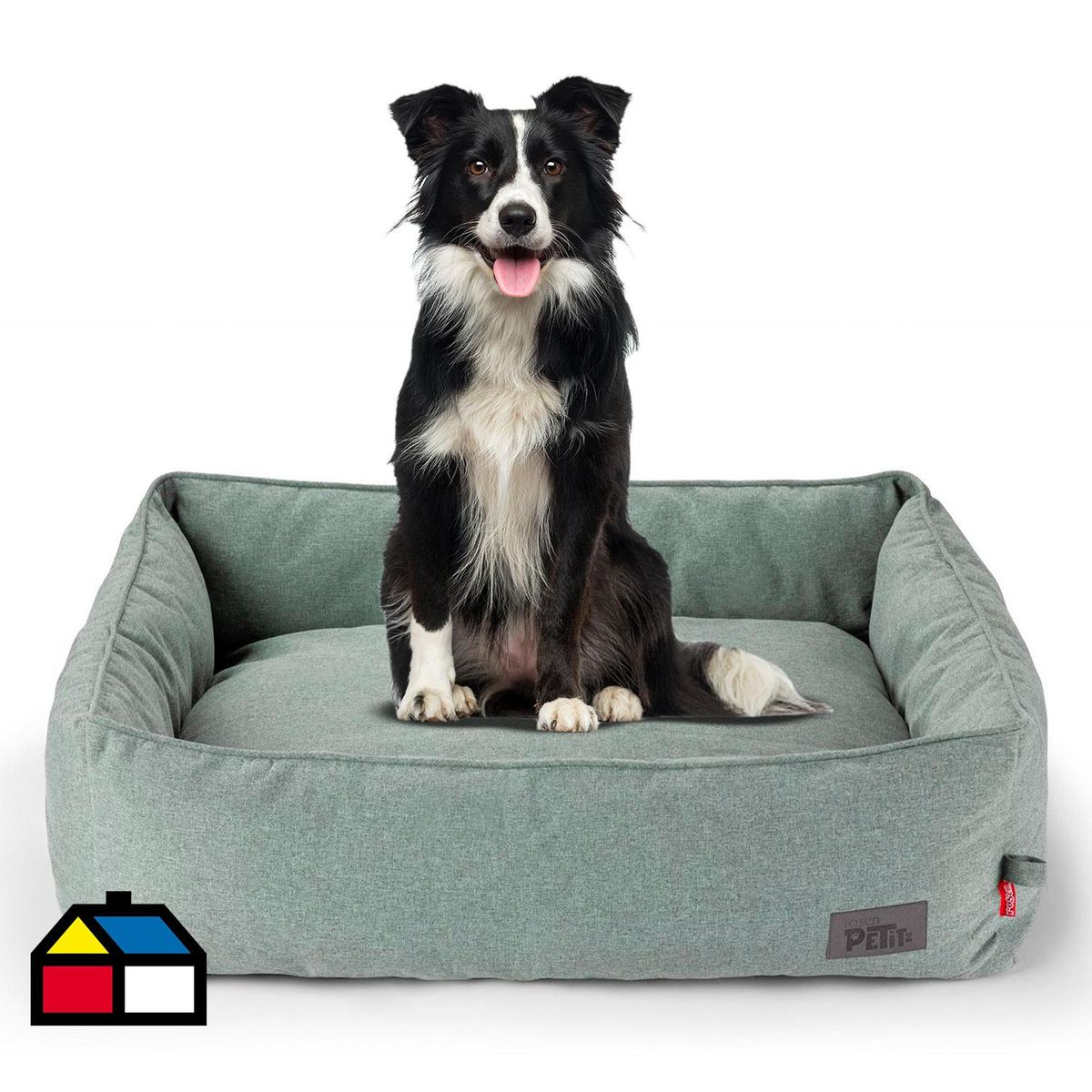 ROSEN - Cama Talla L para Perro 26x80x95 cm Teal
