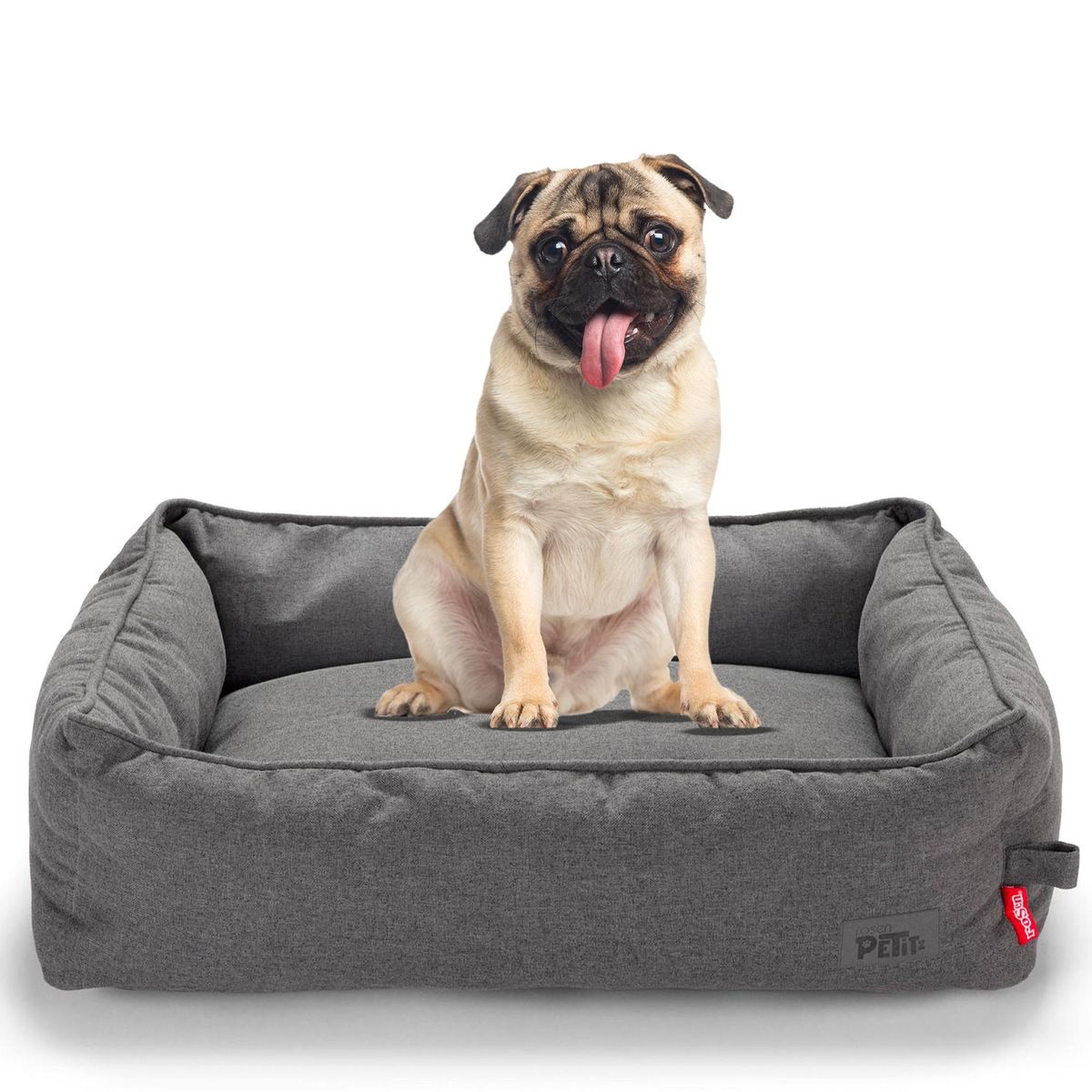 ROSEN - Cama Talla S para Perro 18x55x65 cm Grafito