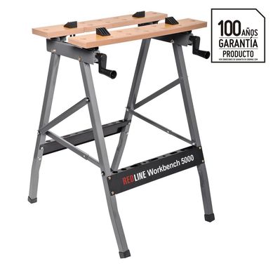 Banco de trabajo plegable madera 63x56x77,5 cm gris