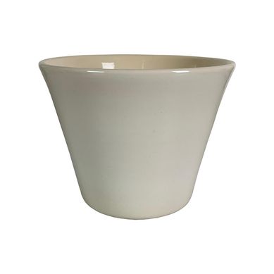 Macetero cermica Grosseto 21x21x16 cm Blanco