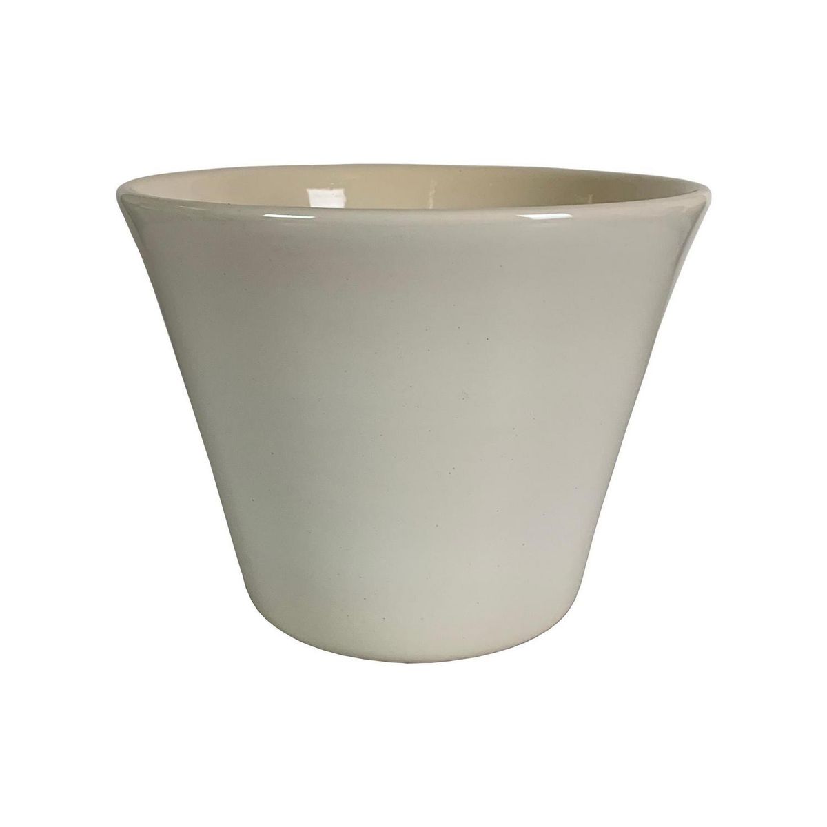 CERAMICA ESPEJO - Macetero Grosseto de Cerámica 21x16 cm Blanco