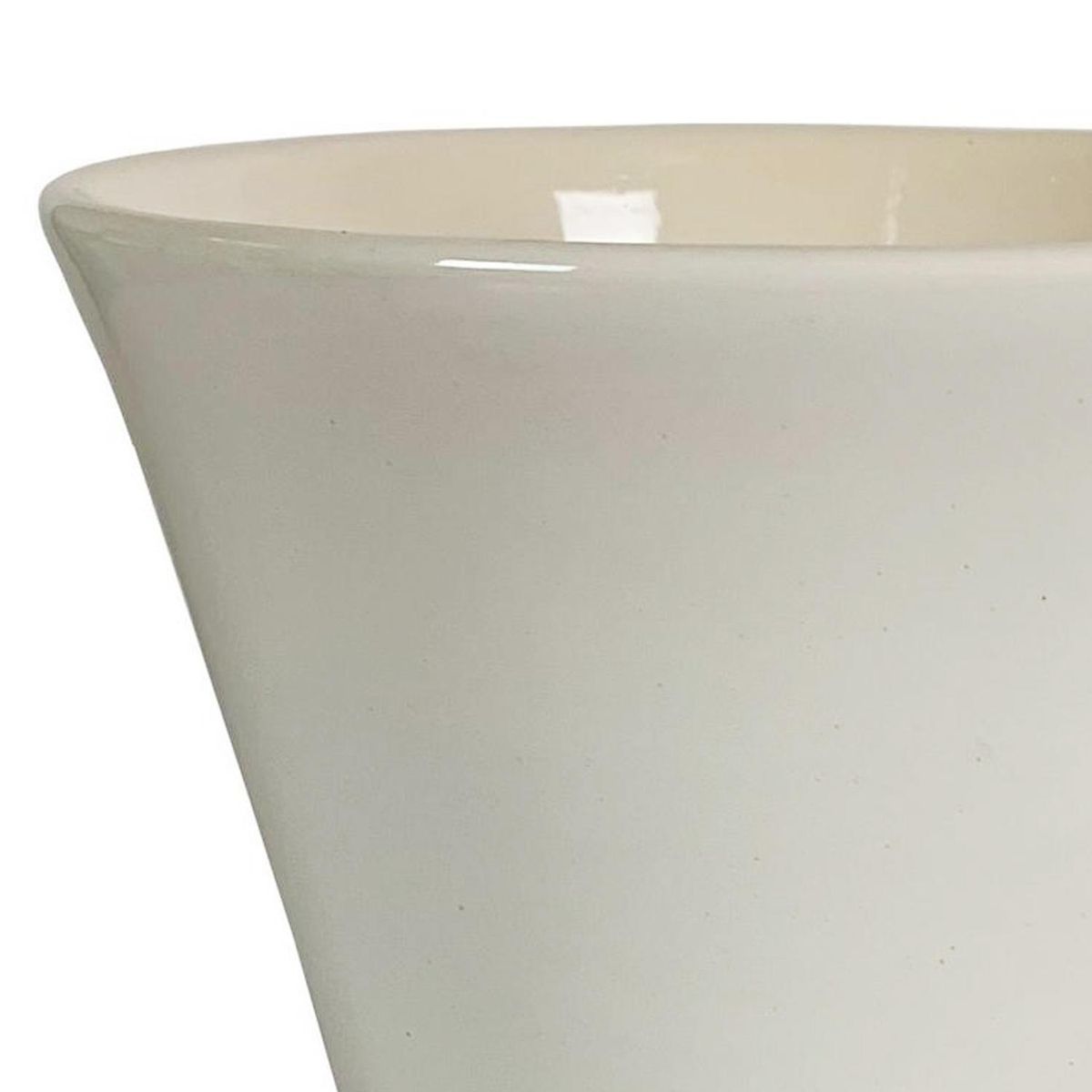 CERAMICA ESPEJO - Macetero Grosseto de Cerámica 21x16 cm Blanco