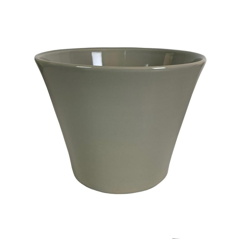 CERAMICA ESPEJO - Macetero Grosseto de Cerámica 21x16 Gris