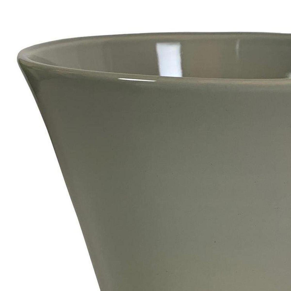 CERAMICA ESPEJO - Macetero Grosseto de Cerámica 21x16 cm Gris