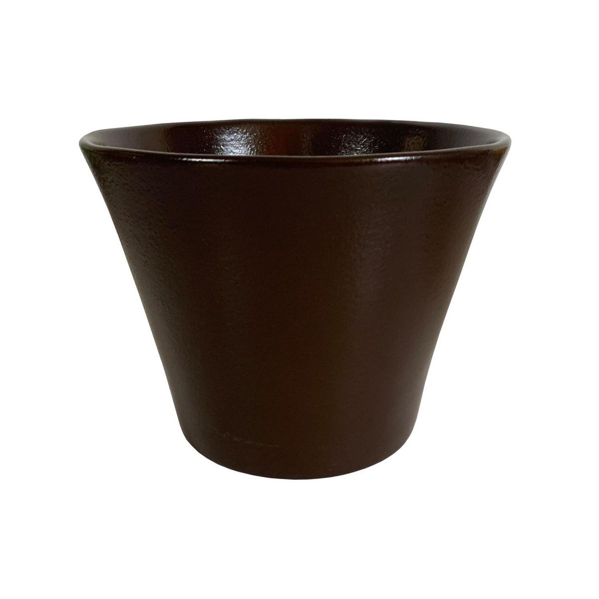 CERAMICA ESPEJO - Macetero Grosseto de Cerámica 17x13 cm Café