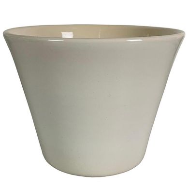 Macetero cermica Grosseto 17x17x13 cm Blanco