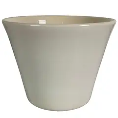 CERAMICA ESPEJO - Macetero cerámica Grosseto 17x17x13 cm Blanco