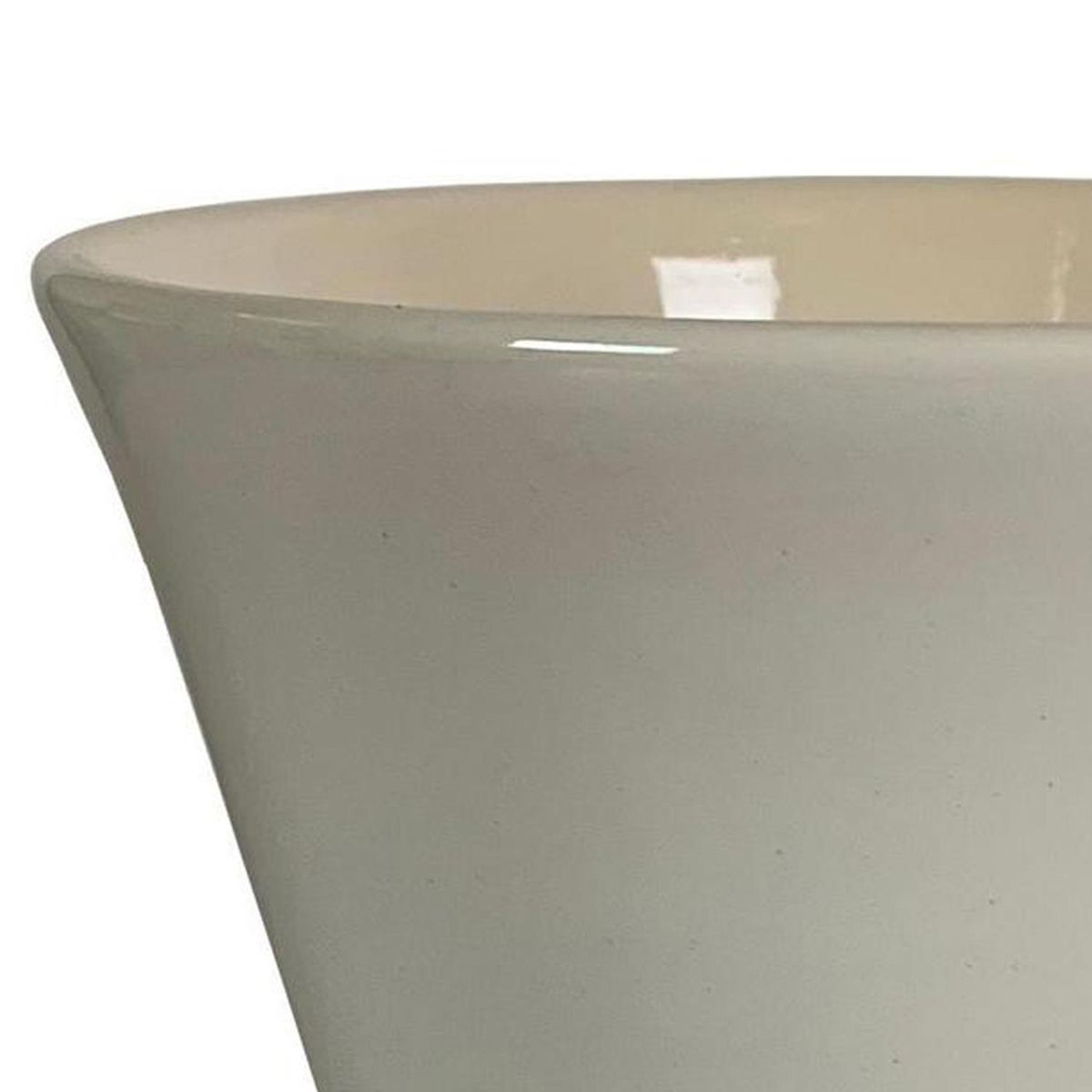 CERAMICA ESPEJO - Macetero Grosseto de Cerámica 17x13 cm Blanco