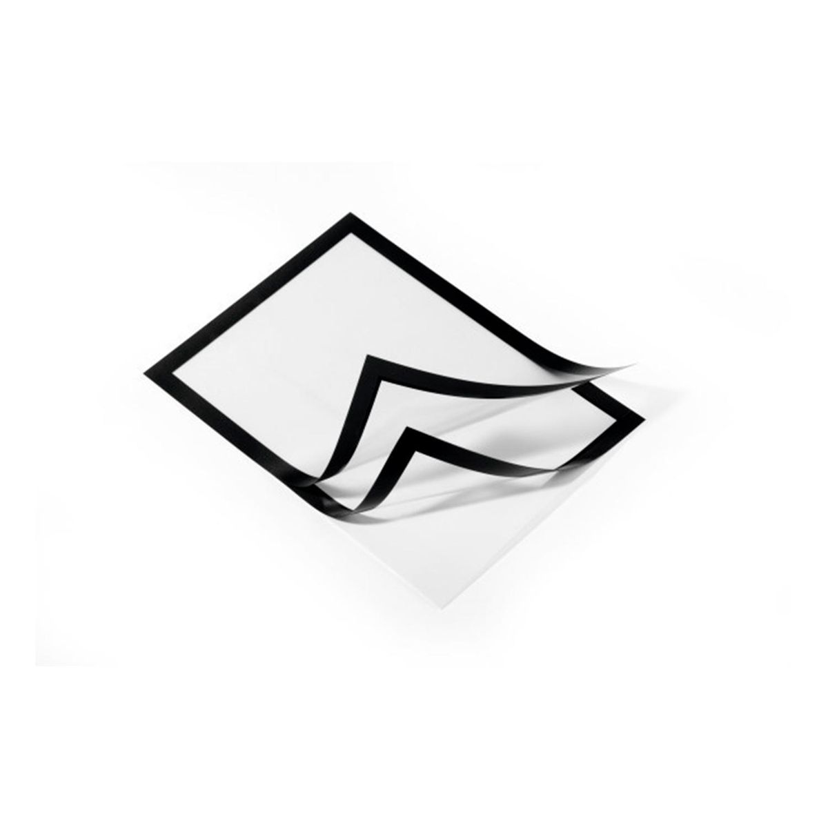 DURABLE - Marco Autoadhesivo A4 Frontal Magn Negro Duraframe