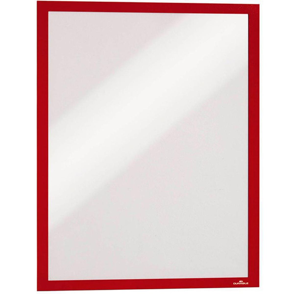 DURABLE - Marco Autoadhesivo A4 Frontal Magn Rojo Duraframe