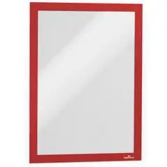 DURABLE - Marco Autoadhesivo A3 Frontal Magn Rojo Duraframe