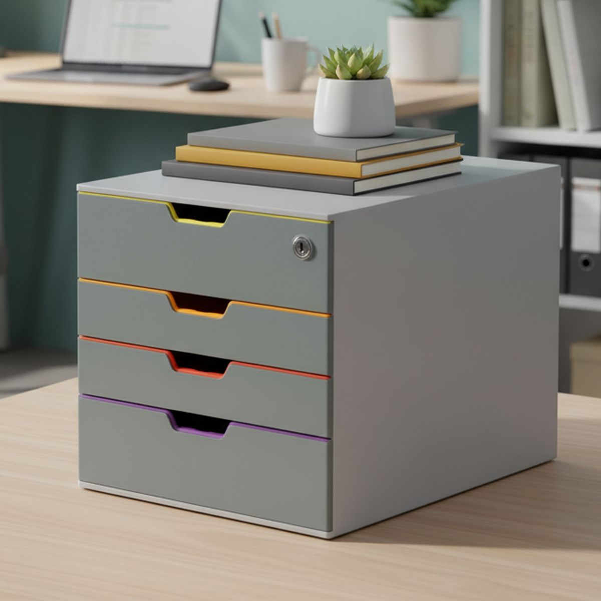 DURABLE - Cajonera Varicolor Safe 4 Durable.