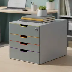 DURABLE - Cajonera Varicolor Safe 4 Durable.