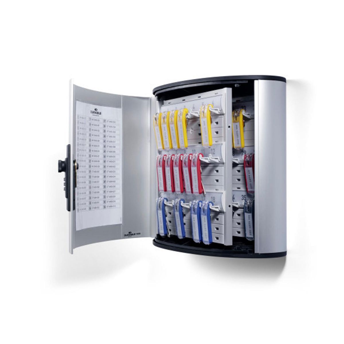 DURABLE - Portallaves 30.5x12.5x11 cm Plateado