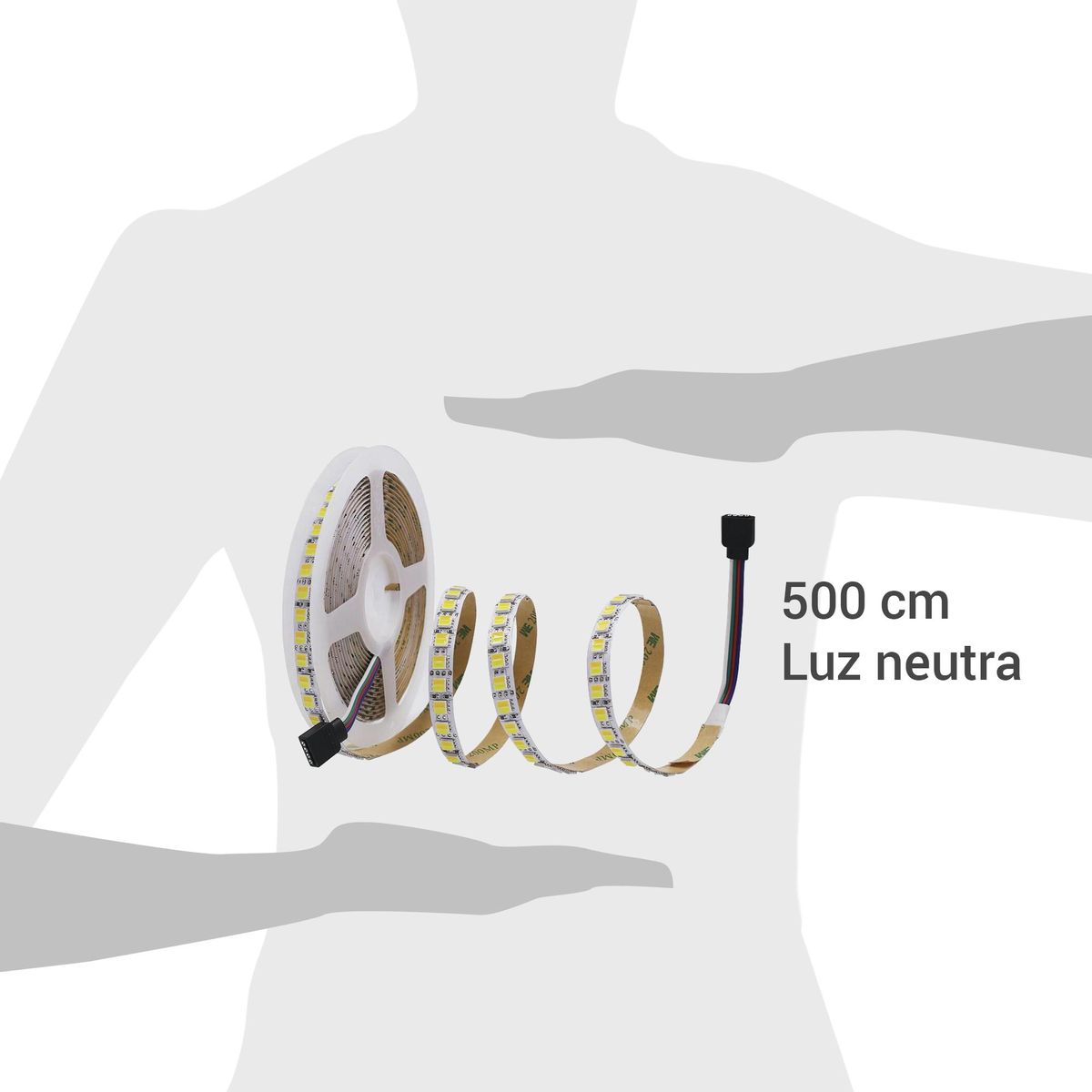 HB LEDS - Cinta LED Decorativa 5 metros 12 V IP20 Luz Neutra