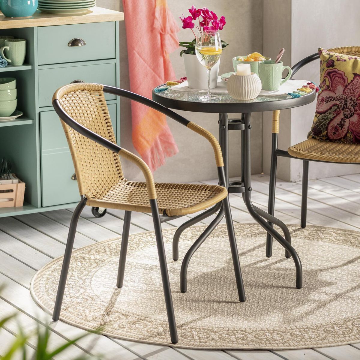  - Combo Juego de balcón 2 personas natural