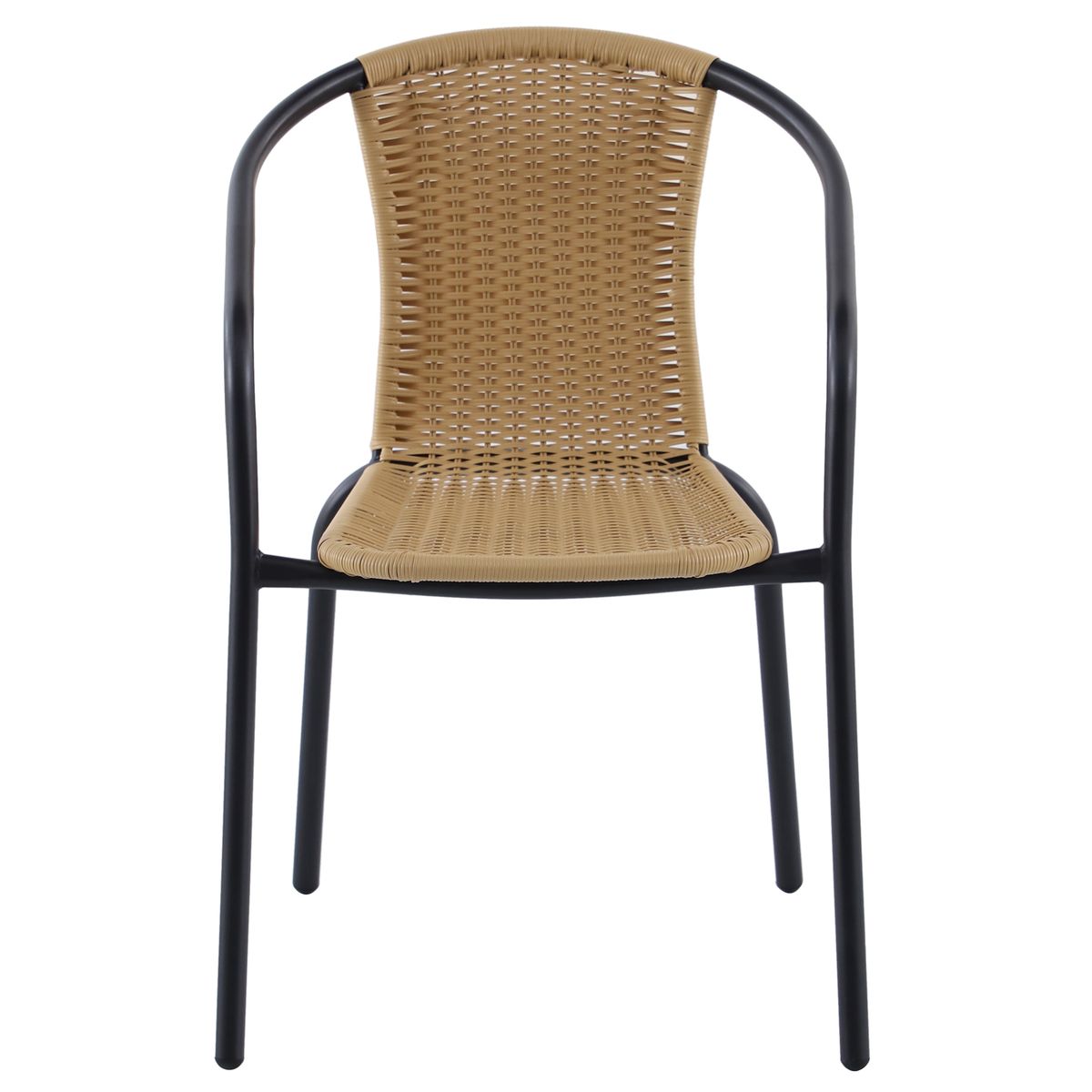 JUST HOME COLLECTION - Silla de terraza negra/natural