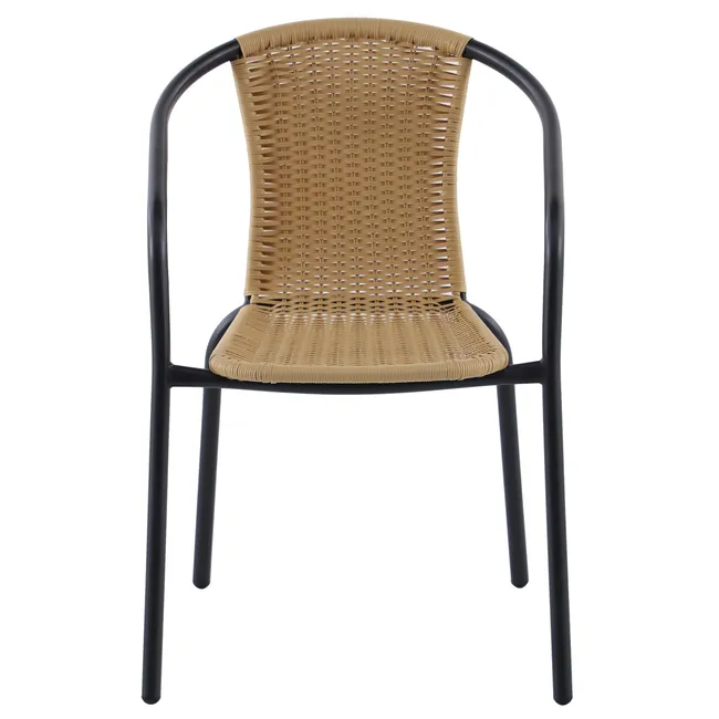 JUST HOME COLLECTION - Silla de terraza negra/natural
