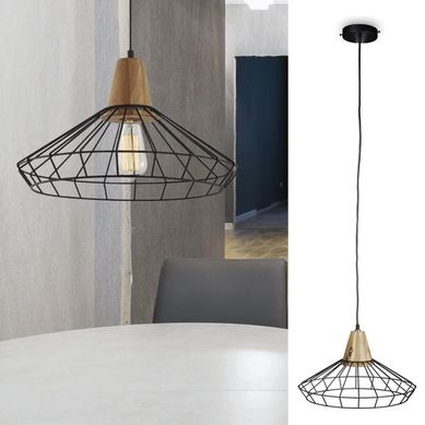 Lmpara Colgante Blix Metal Negro E-27