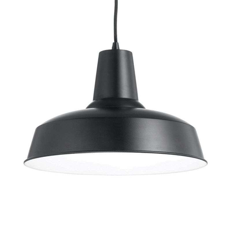 HB LEDS - Lámpara Colgante Diseño Moderno Negro E-27